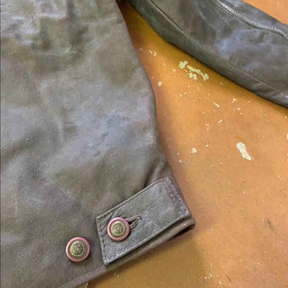 Men’s NWT Leather Jacket Vintage 2003 Hand Made - Picture 5 of 8